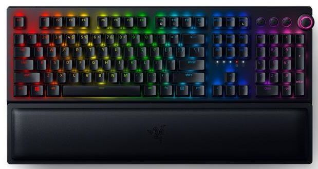 Клавіатура ігрова RAZER BlackWidow V3 Pro Yellow Switch WL/BT/USB US RGB, Black