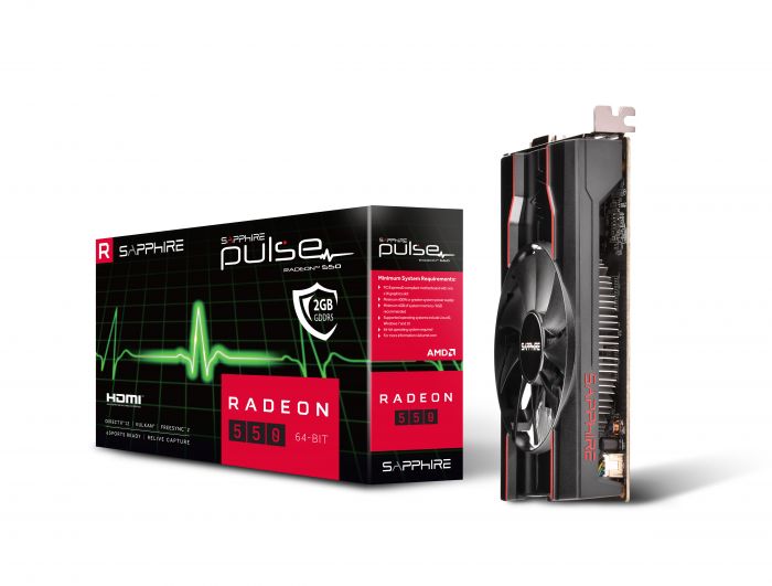 Відеокарта Sapphire Radeon RX 550 2GB GDDR5 PULSE