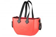 Сумка Nuvita MyMia червоний корпус/червона підкл.для мам /набір(ручки,фіксатори,ремені на візок) еко-шкіра чорний