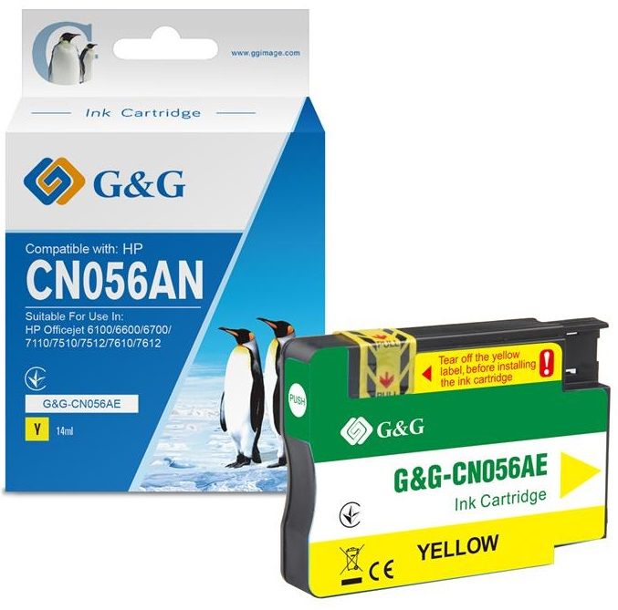 Картридж G&G до HP No.933 XL OJ 6700/7612 Premium Yellow