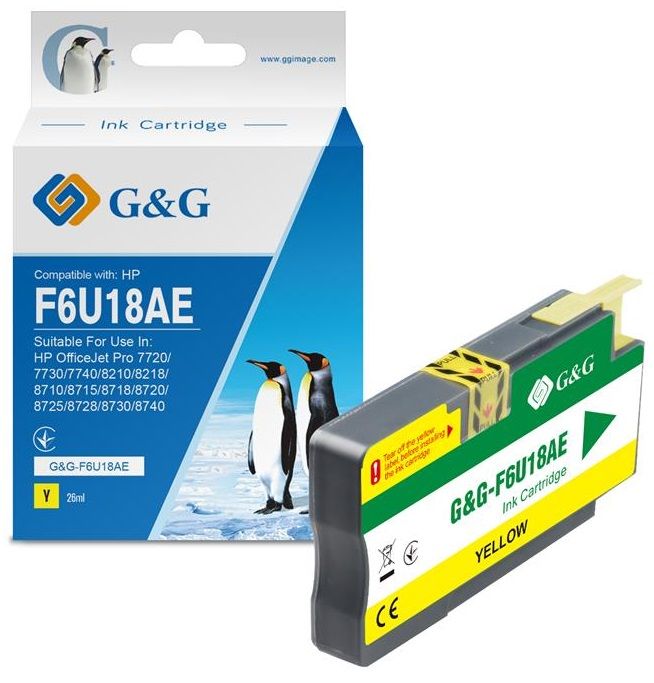 Картридж G&G до HP No.953XL Officejet Pro 8210/8710/8720/8725/8730 Yellow (1600 стор)