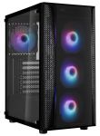 Корпус SilverStone FARA FAB1B-PRO,MidT,USB 3.0x2,USB 2.0x1,4x120мм ARGB,скло(бічна панель),без БЖ,чорний