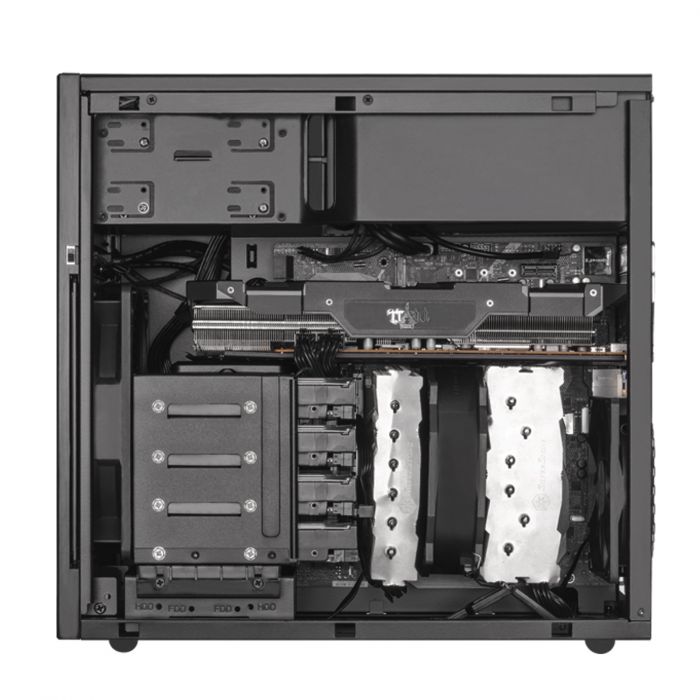 Корпус SilverStone STORAGE S330B,Micro ATX,USB 3.0x2,1x180мм,без БЖ,чорний