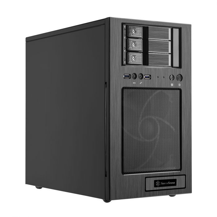 Корпус SilverStone STORAGE S330B,Micro ATX,USB 3.0x2,1x180мм,без БЖ,чорний