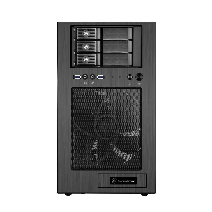 Корпус SilverStone STORAGE S330B,Micro ATX,USB 3.0x2,1x180мм,без БЖ,чорний