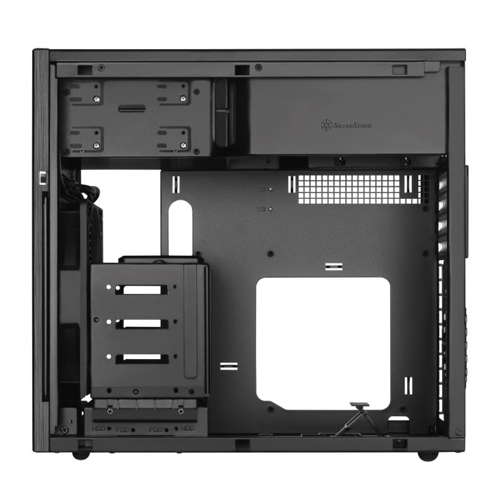 Корпус SilverStone STORAGE S330B,Micro ATX,USB 3.0x2,1x180мм,без БЖ,чорний