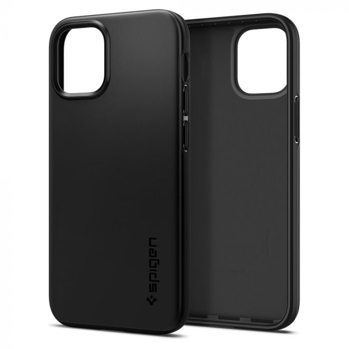 Чохол Spigen для iPhone 12 mini Thin Fit, Black