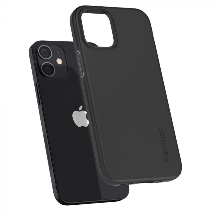 Чохол Spigen для iPhone 12 mini Thin Fit, Black