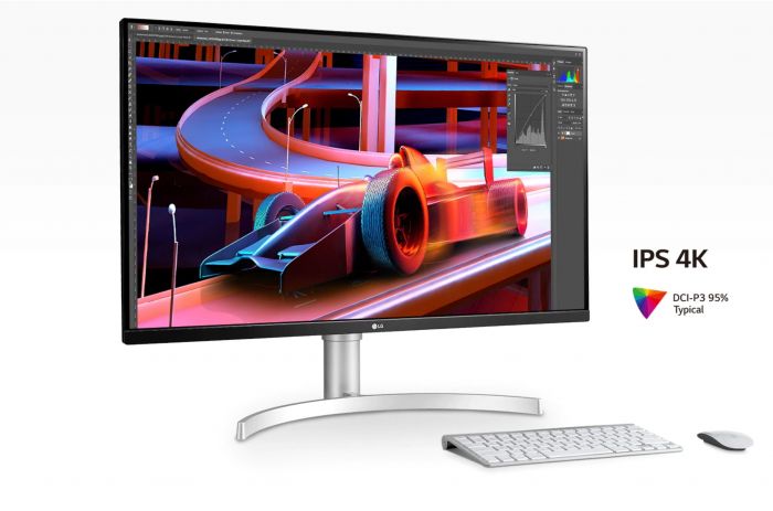 Монітор LCD 31.5" LG 32UN650-W 2xHDMI, DP, MM, IPS, 3840x2160, DCI-P3 95%, FreeSync, HDR10