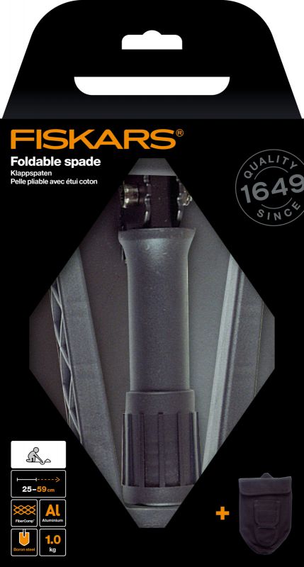 Fiskars Лопата складана Fiskars, саперна 71.5 см, 1016г