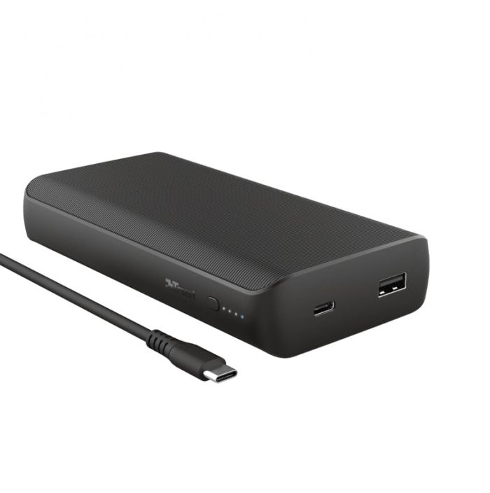 Портативний зарядний пристрій Trust Laro 65W USB-C 20.000 mAh for laptop Black