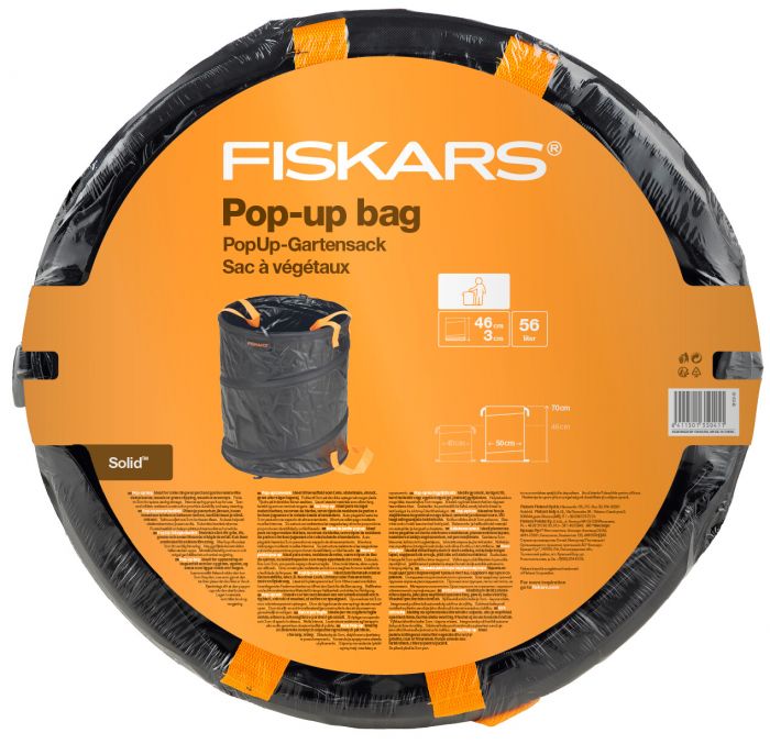 Fiskars Мішок садовий Solid складаний, круглий, 45 л, 46 см, 600г