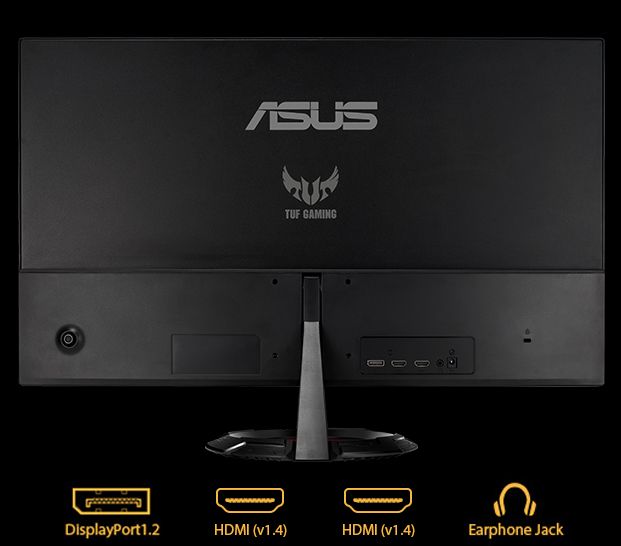 Монітор LCD 23.8" Asus TUF Gaming VG249Q1R 2xHDMI, DP, MM, IPS, 165Hz, 1ms, FreeSync