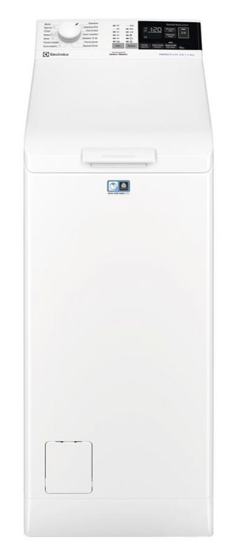 Пральна машина з верт. завант. Electrolux EW6T4062U, 6кг, 1000, A+++, Дисплей, Білий