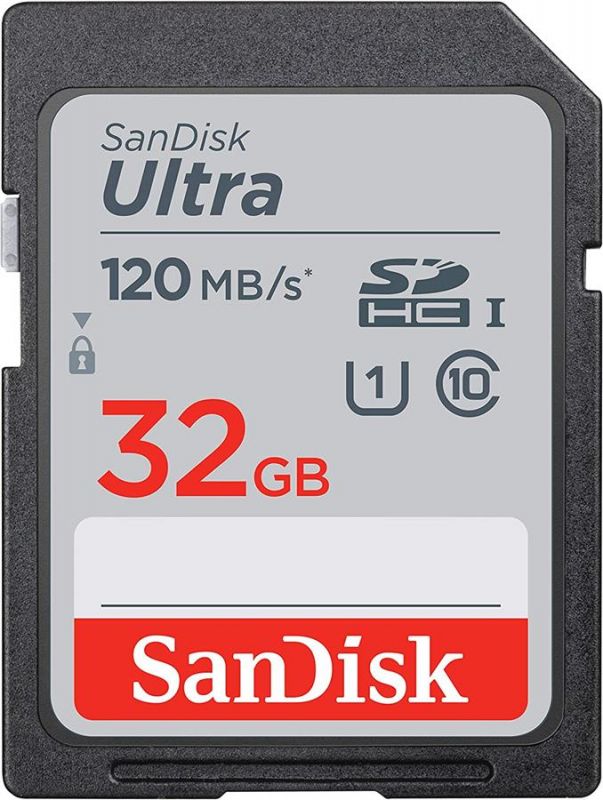 Карта пам'яті SanDisk SD   32GB C10 UHS-I R120MB/s Ultra