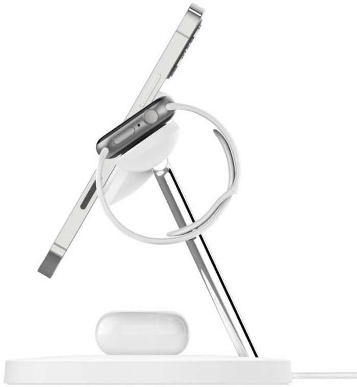 Бездротовий ЗП Belkin MagSafe 3in1 Wireless Charger, white