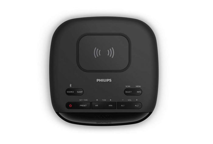 Радіогодинник Philips TAR7705 FM/DAB+, stereo 4W, LCD, Qi, Wireless