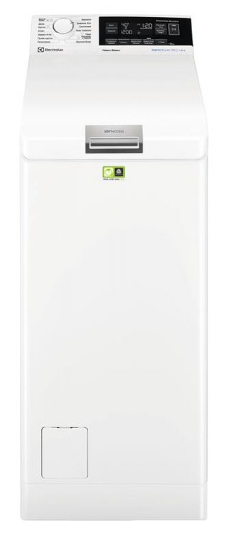 Пральна машина з верт. завант. Electrolux EW7T3362U, 6кг, 1300, A+++-20%, Пара, Дисплей, Білий