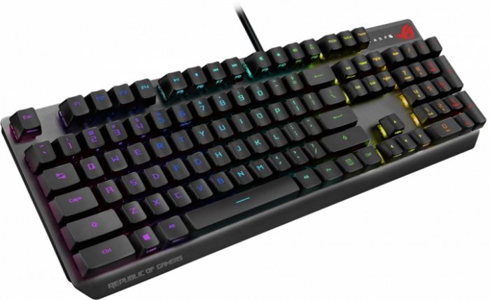 Клавіатура ASUS ROG Strix Scope RGB 104key RX Red USB RU Black