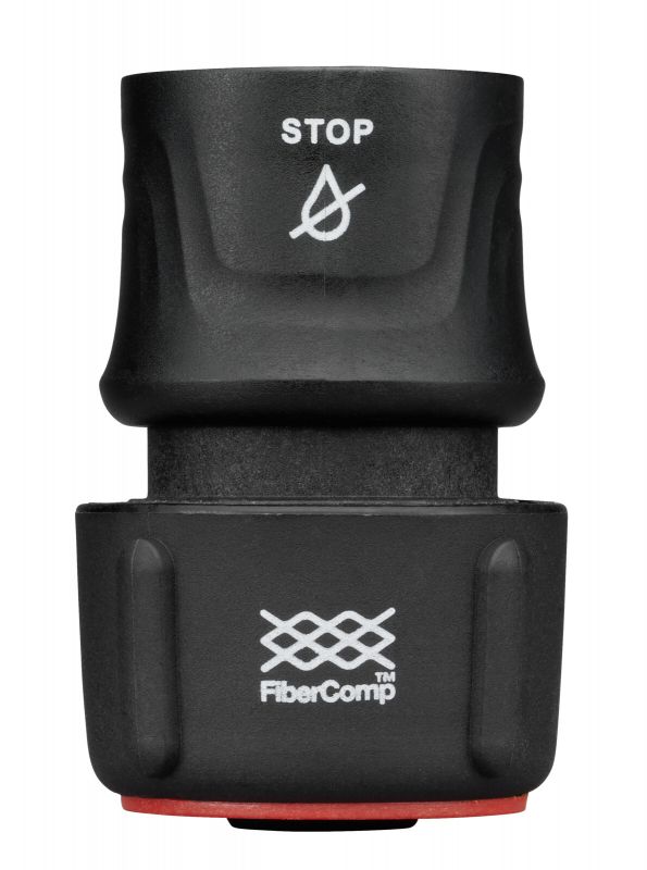 Fiskars Коннектор для шланга 19мм (3/4") c автостопом, FiberComp