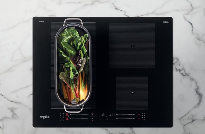 Варильна поверхня Whirlpool індукційна, 60см, розширена зона, чорний