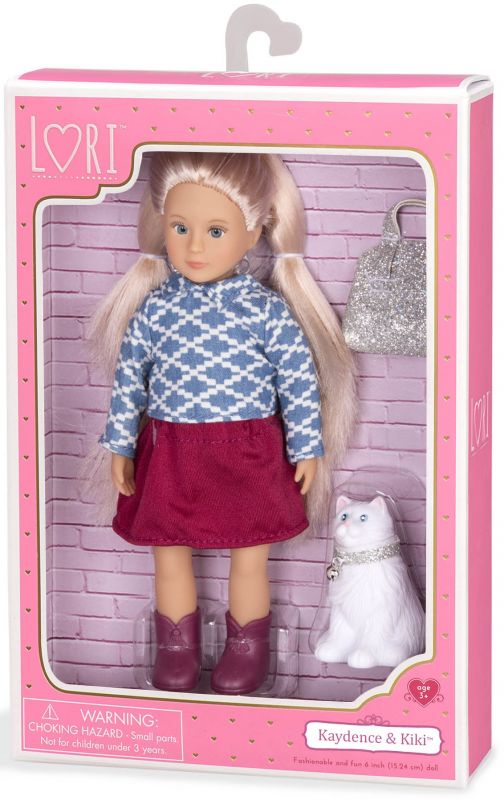 Лялька LORI 15 см Кайденс і кішка Кікі  LO31053Z
