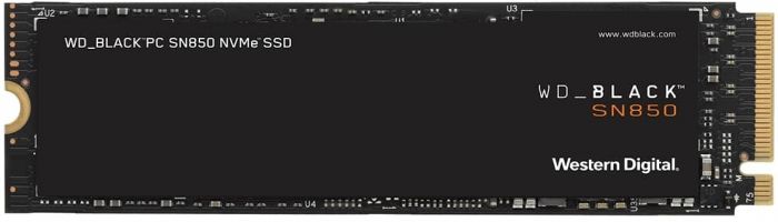 Накопичувач SSD WD M.2  500GB PCIe 4.0 Black SN850