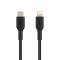 Кабель Belkin USB-С - Lightning, BRAIDED, 1m, black