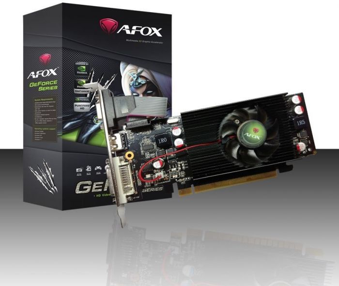 Відеокарта AFOX GeForce G 210 1GB DDR3 64Bit DVI-HDMI-VGA Low profile