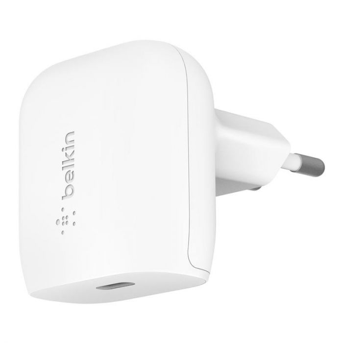 Мережевий ЗП Belkin Home Charger 20W Power Delivery Port USB-C, white