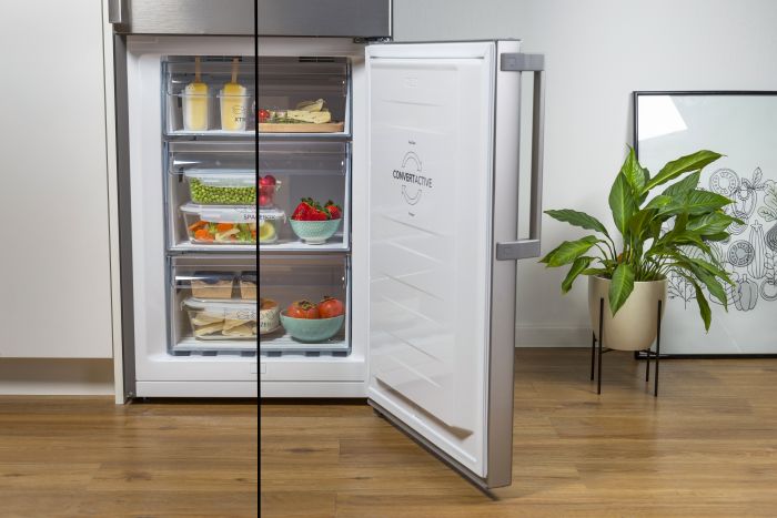 Холодильник з нижн. мороз. камерою Gorenje NRC6204SXL5M, 178х66х60см, 2 двері, 255( 106)л, А++, NF+, Інв. , Зона св-ті, Зовн. Ди