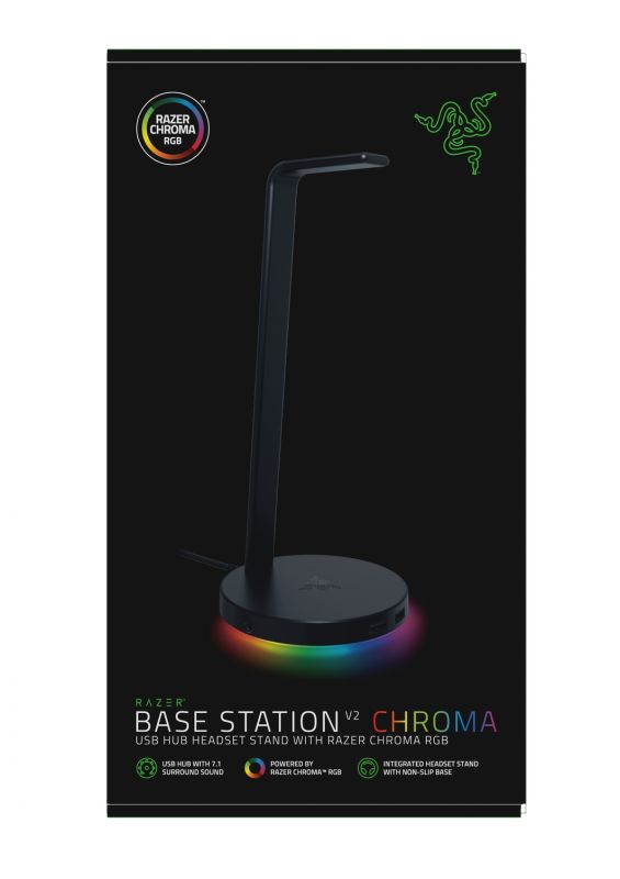 Підставка для навушників Razer Base Station V2 Chroma RGB Black