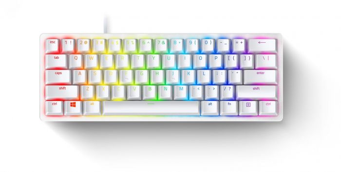 Клавіатура ігрова Razer Huntsman Mini Mercury Ed. Red Switch USB US RGB, White