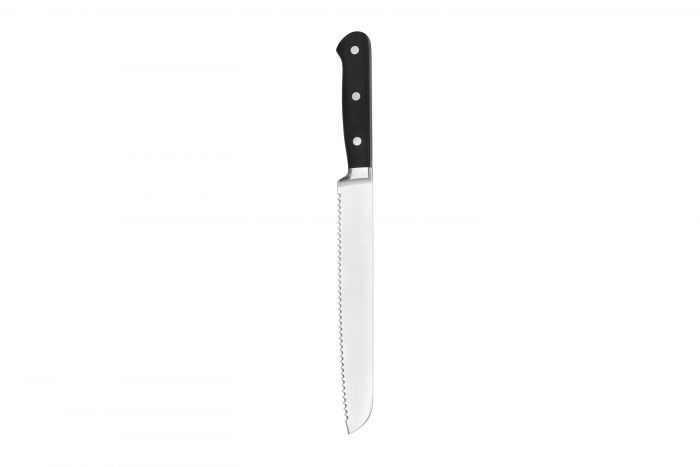 Кухонний ніж для хліба Ardesto Black Mars, 32 см, довжина леза 20,3 см, чорний, нерж.сталь, дерево