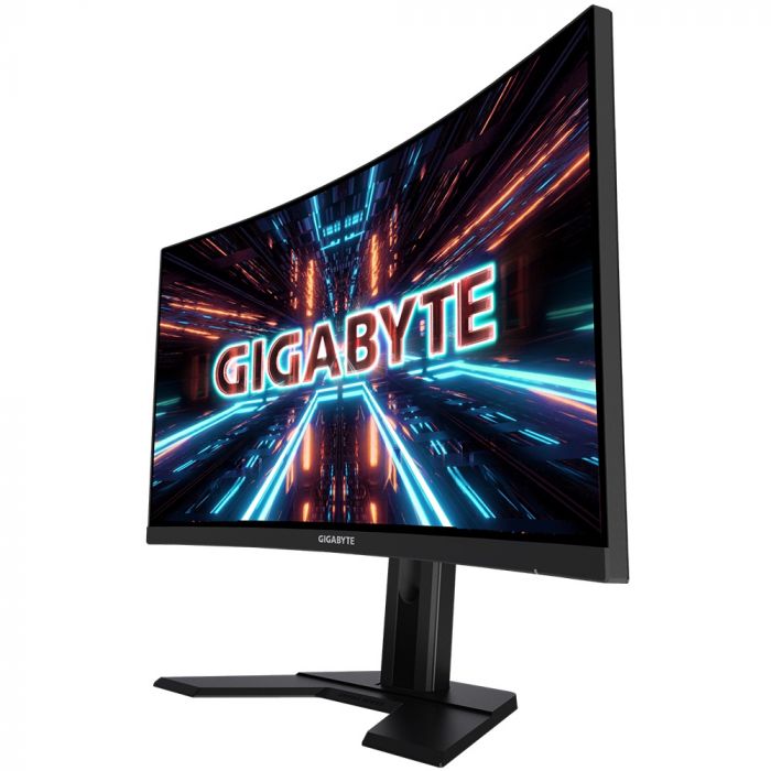 Монітор LCD GIGABYTE 27" G27QC-A, 2xHDMI, DP, 2xUSB, MM, VA, 2560x1440, 165Hz, 1ms, 132%sRGB, CURVED, FreeSync, HDR