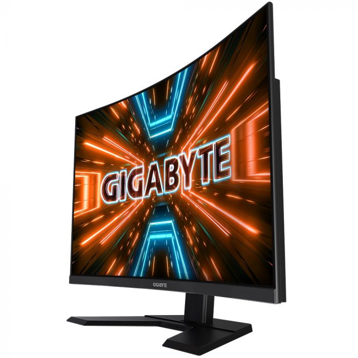 Монітор LCD GIGABYTE 31.5" G32QC-A, 2xHDMI, DP, 2xUSB, VA, 2560x1440, 165Hz, 1ms, 93%DCI-P3, CURVED, FreeSync, HDR400