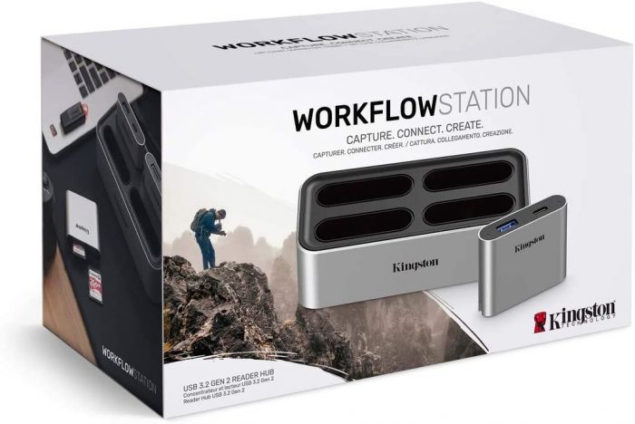 Кардрiдер Kingston Workflow Station Dock USB 3.2 Gen2 USB-A/C Hub