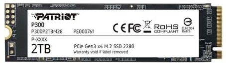 Твердотільний накопичувач SSD Patriot M.2 2TB PCIe 3.0 P300