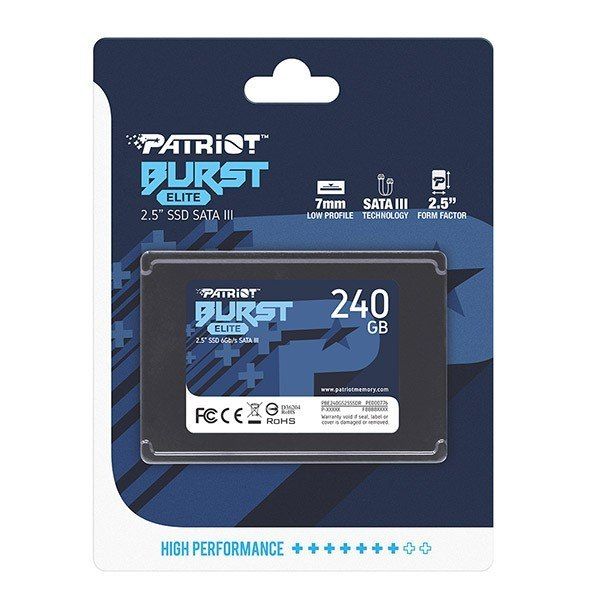 Накопичувач SSD Patriot 2.5"  240GB SATA Burst Elite