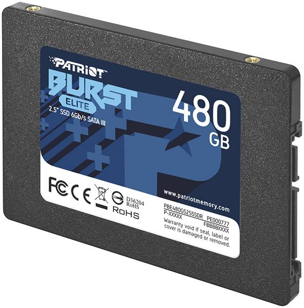 Накопичувач SSD Patriot 2.5"  480GB SATA Burst Elite