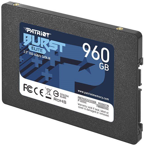 Накопичувач SSD Patriot 2.5"  960GB SATA Burst Elite