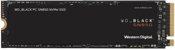 Накопичувач SSD WD M.2 1TB PCIe 4.0 Black SN850