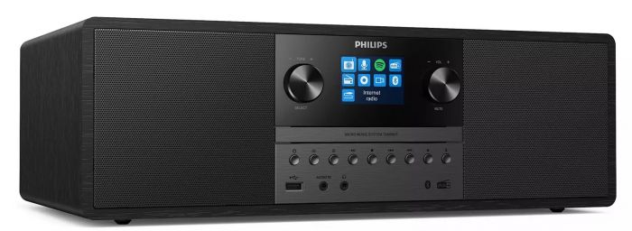 Мікросистема Philips TAM6805 2.0, 50W, Spotify, LCD 2.4", FM/DAB+, MP3-CD, USB, Wireless