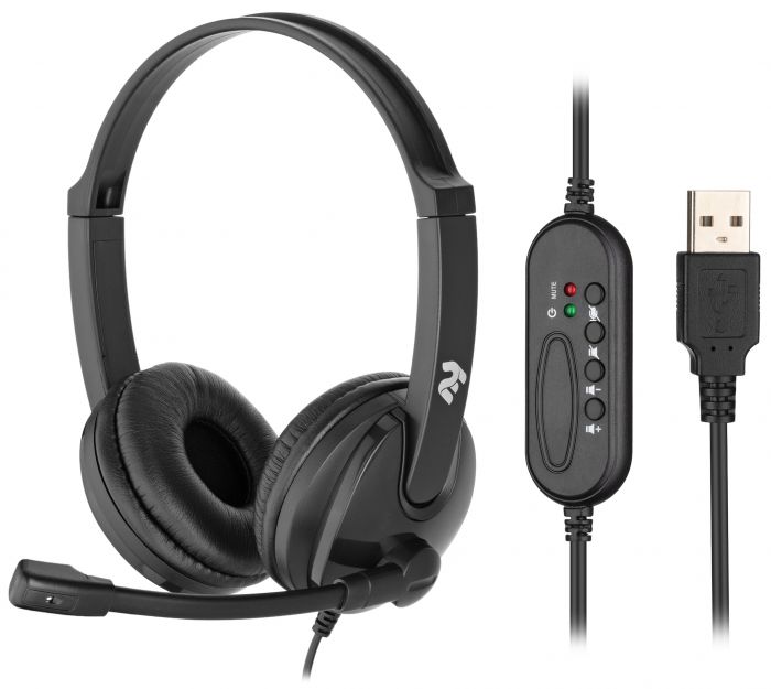 Гарнітура для ПК 2E CH12, On-Ear, USB