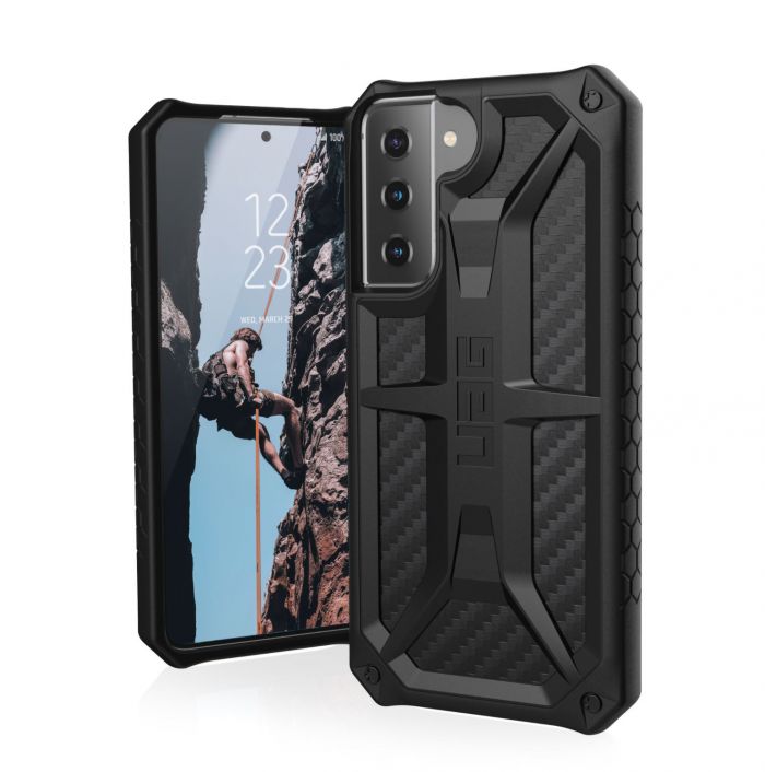 Чохол UAG для Samsung Galaxy S21 Monarch, Carbon Fiber