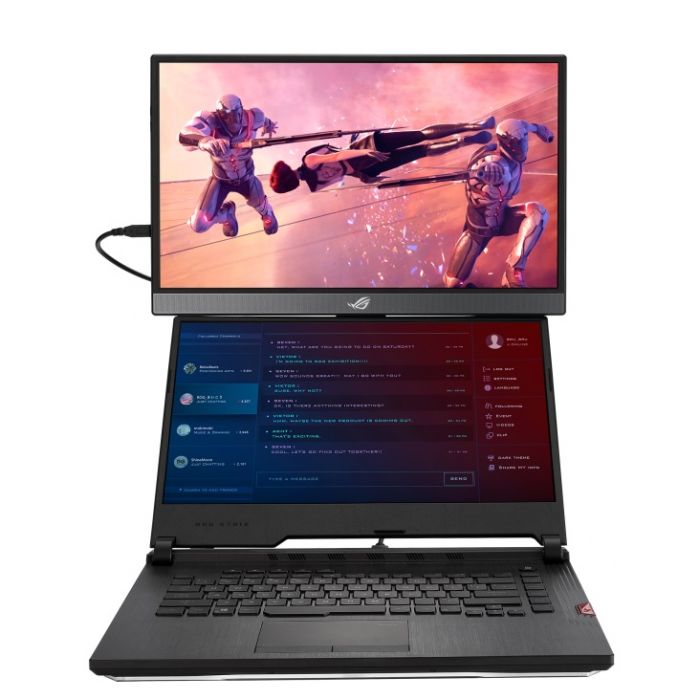 Монітор портативний LCD 17.3" Asus ROG Strix XG17AHP mHDMI, 2xUSB-C, MM, IPS, 240Hz, 7800mAh, Tripod, Bag, SmartCase