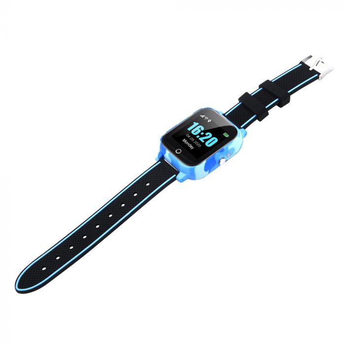 Телефон-годинник з GPS трекером GOGPS T01 Термометр сині