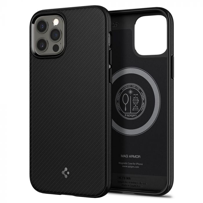 Чохол для Apple iPhone 12 / 12 Pro Mag Armor, Black