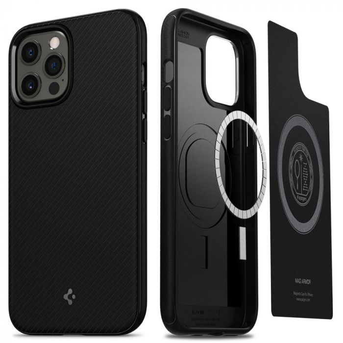 Чохол для Apple iPhone 12 / 12 Pro Mag Armor, Black