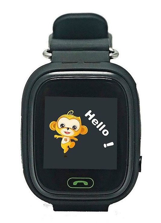 Дитячий GPS годинник-телефон GOGPS ME К04 чорний